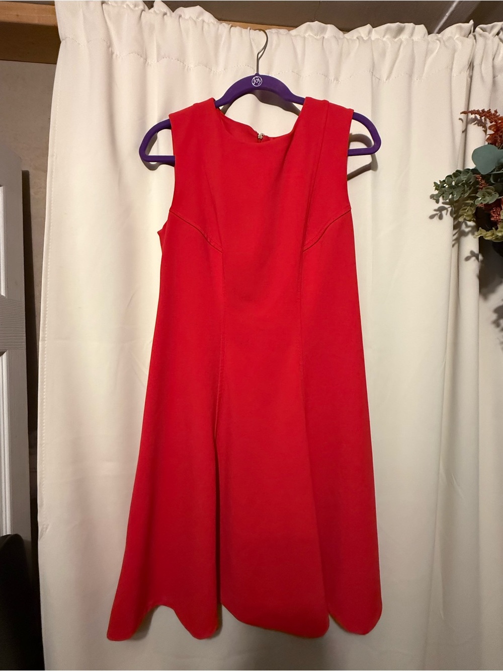 Tommy Hilfiger Red Sleeveless Midi Dress